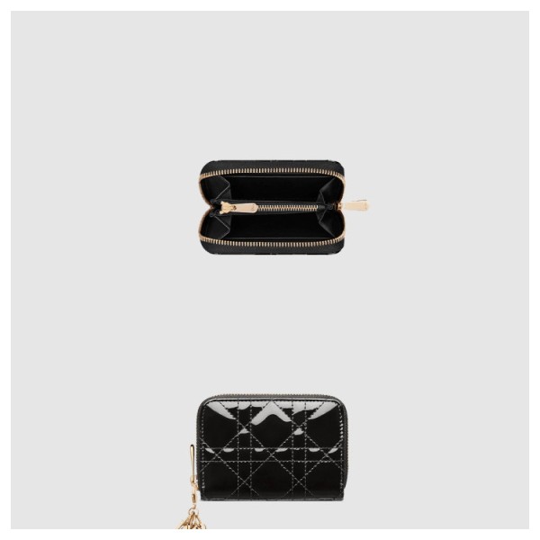 디올 Lady Dior Voyageur 스몰 동전 지갑 S0985