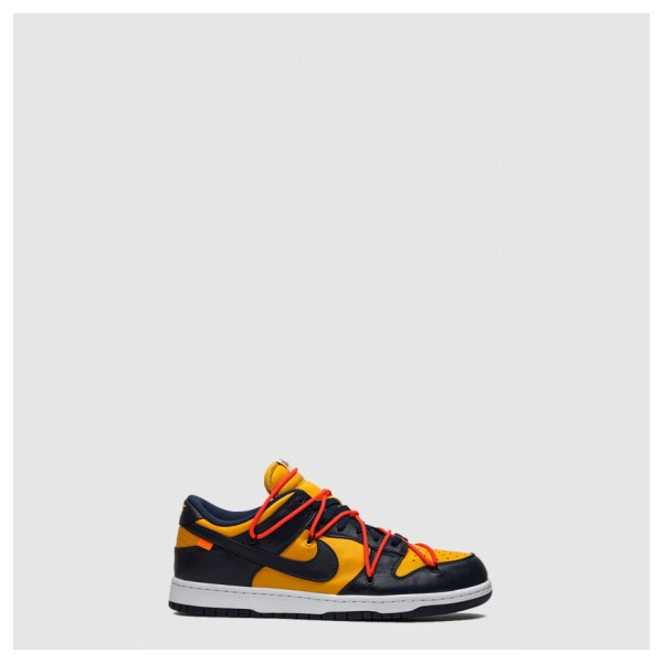 SB 덩크 x Off-White 로우 유니버시티 골드 CT0856