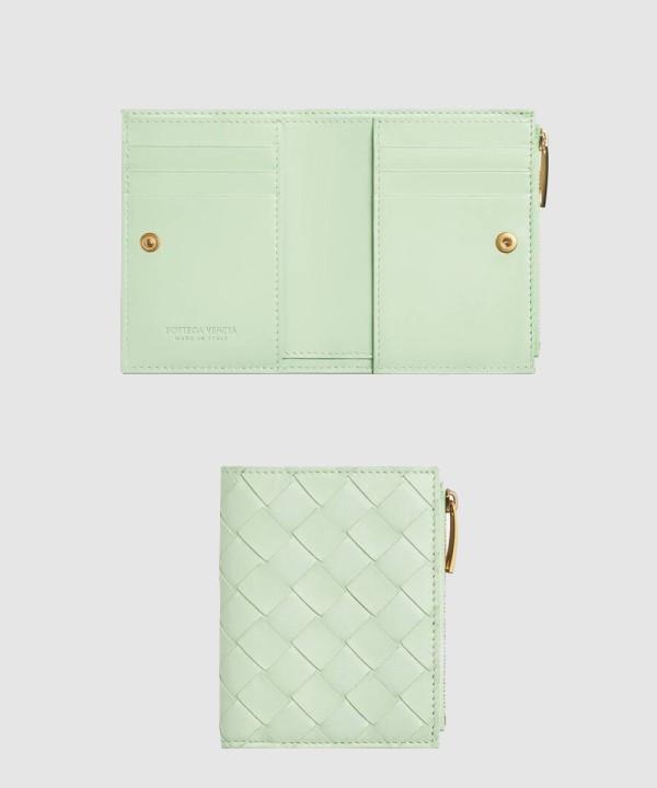 상품 선택옵션 2 개, 추가옵션 0 개 스몰 인트레치아토 폴더형 지퍼 지갑 742330