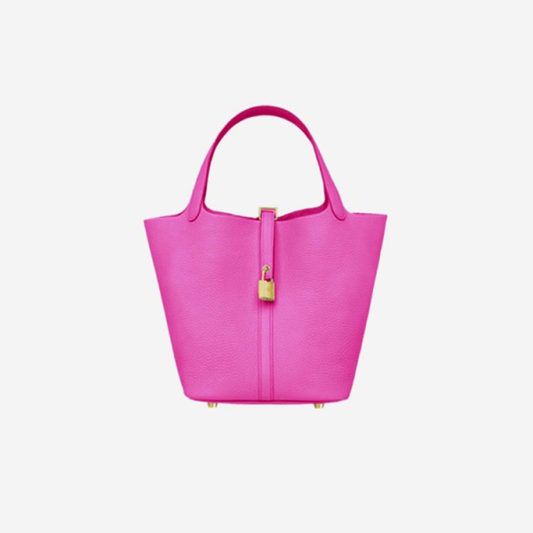 에르메스 피코탄 MM Rose shocking (Clemence) 【매장-750만원대】