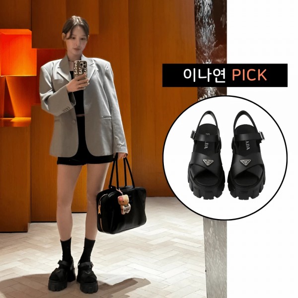 (한정수량 빠른배송) 모놀리스 러버샌들 【매장가110-120만원대】